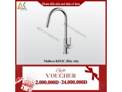 Vòi Rửa Chén 2 Nguồn Nóng Lạnh Malloca (Dây rút ) K012C - Mạ Chrome Tạo Bọt Và Chống Văn Nước